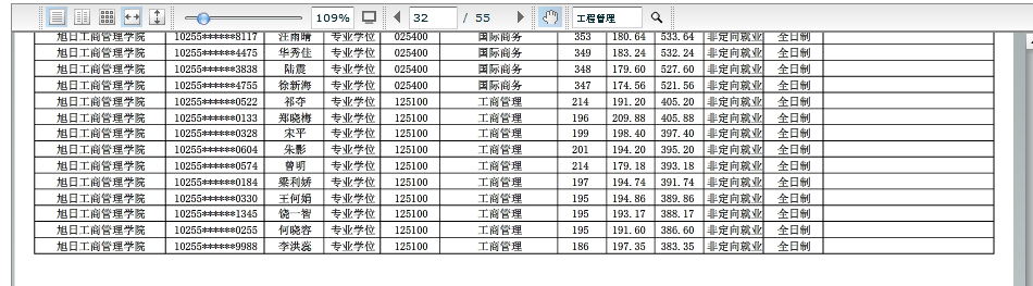 2020MBA考研查分：东华大学公示2020级（全日制）硕士研究生拟录取名单通知