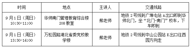 20199月中南财经政法大学MBA/EMBA武汉招生宣讲会时间地点